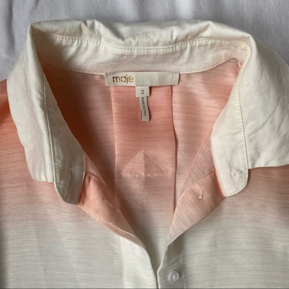 Maje Rainbow Sheer Blouse - Picture 2 of 4